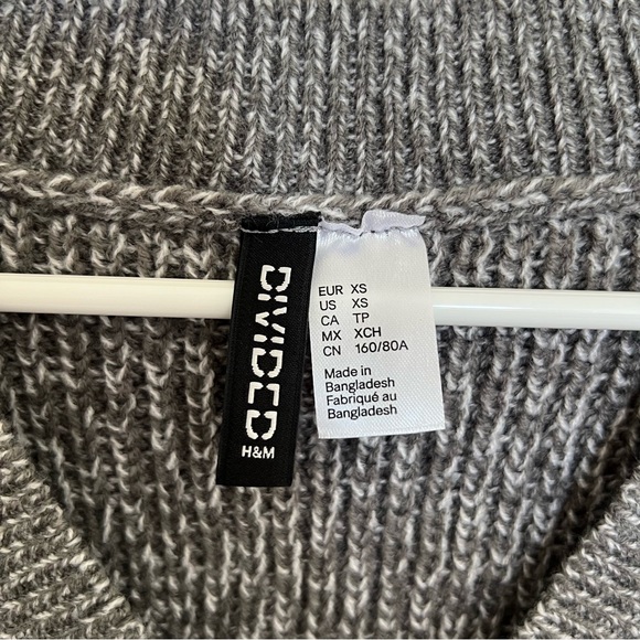 H&M Charcoal Knit Sweater Vest - Picture 3 of 3